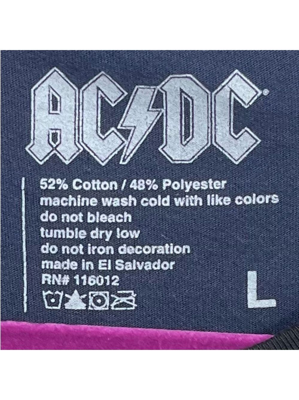 AC/DC Men’s Blue Long Sleeve Band Tee Shirt. Size L - Picture 5 of 5